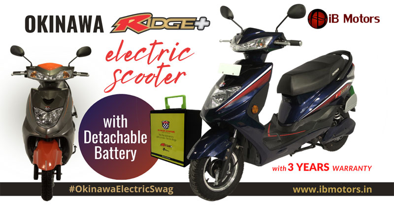 Okinawa Ridge+ Electric Scooter Price in Bokaro, Jharkhand